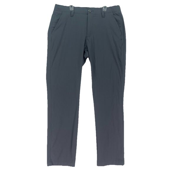 Under Armour Gray Golf Pants‎ Match Play 34x32 EUC Nylon Stretch - Picture 1 of 7